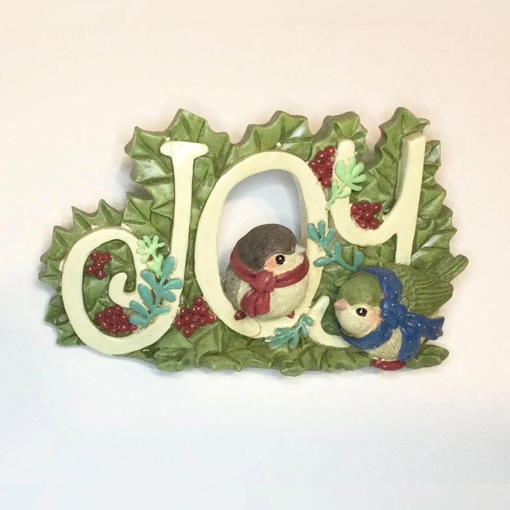 Dicksons Joyful Expressions Peace Resin Tabletop Block Plaque Bird